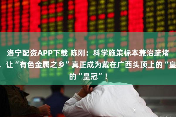 洛宁配资APP下载 陈刚：科学施策标本兼治疏堵结合，让“有色金属之乡”真正成为戴在广西头顶上的“皇冠”！